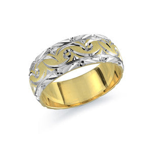 Bague Malo M3 8mm en or 2-tons 14K