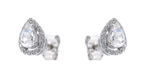 Boucles d'oreilles en or 10K avec zircon cubique